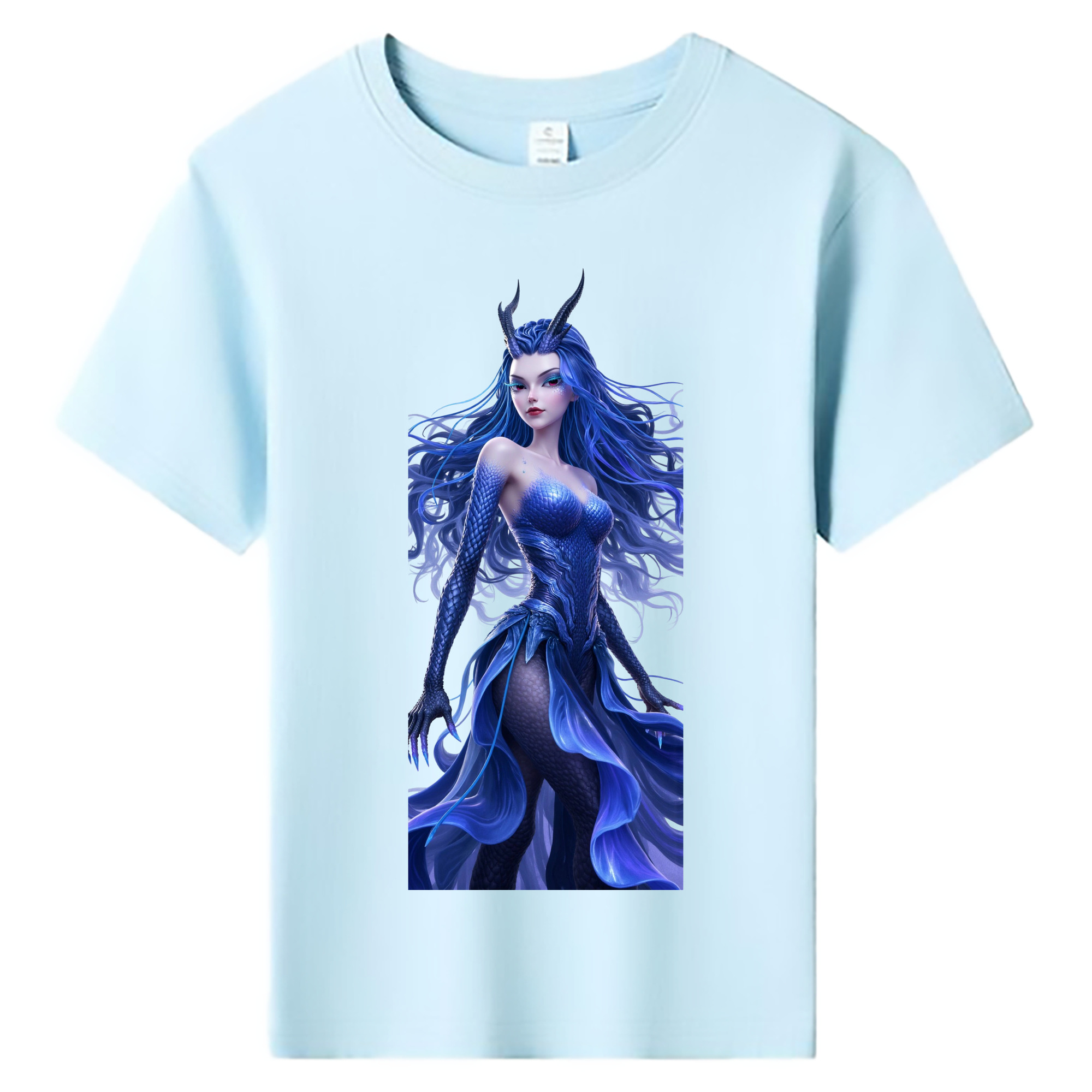 （画像用） Ne Zha 2 ナタ 魔童の大暴れ 綿100％キッズTシャツ（フロントプリント）